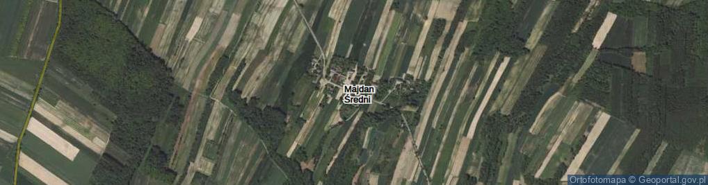 Zdjęcie satelitarne Majdan Średni ul.
